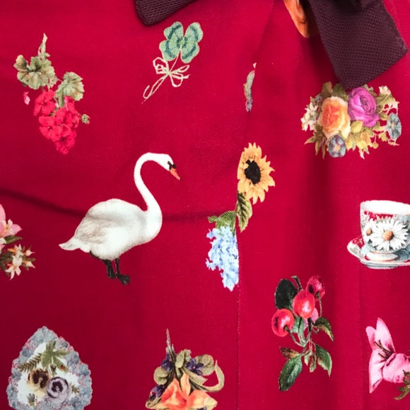 NWT Kimchi Blue Lyla Bow Detail Mini Dress Bow L Black Red Urban Outfitters - Picture 6 of 15